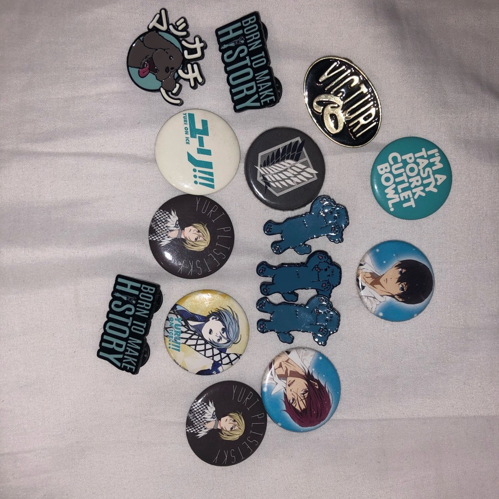 Anime pin collection bundle